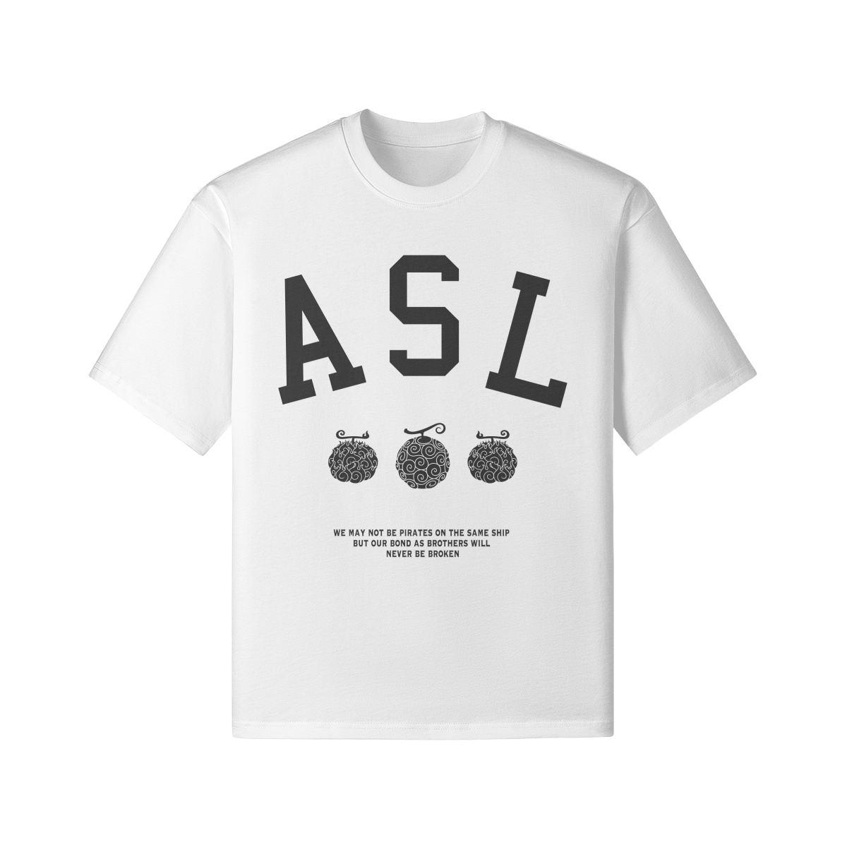 'Brothers at Sea' ASL Oversized Tee