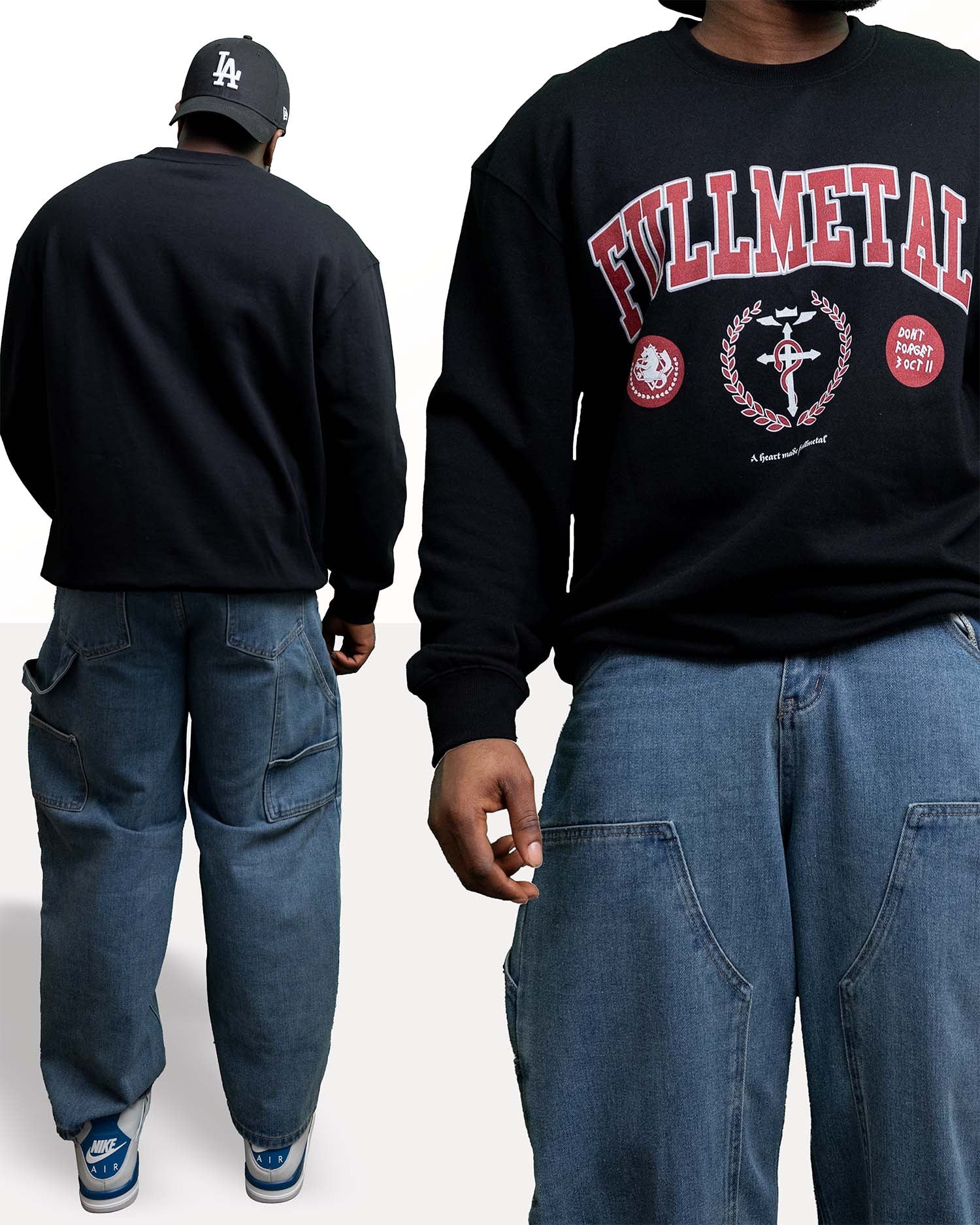 'Fullmetal' Varsity Oversized Sweatshirt