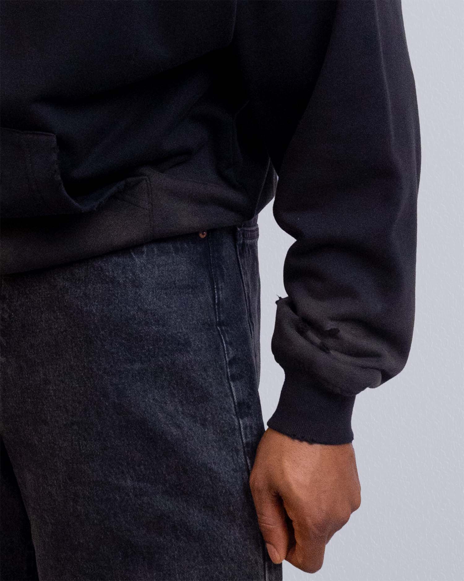 'Believe in You' Distressed Zip-Up