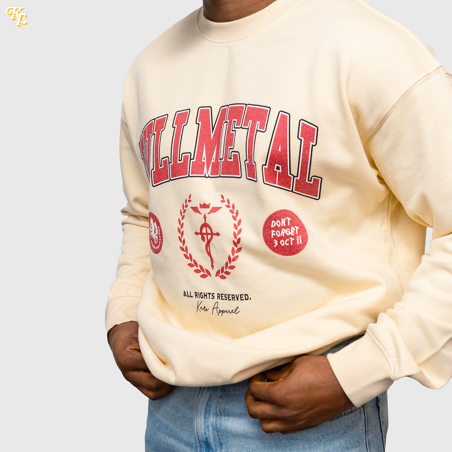 'Fullmetal' Varsity Oversized Sweatshirt