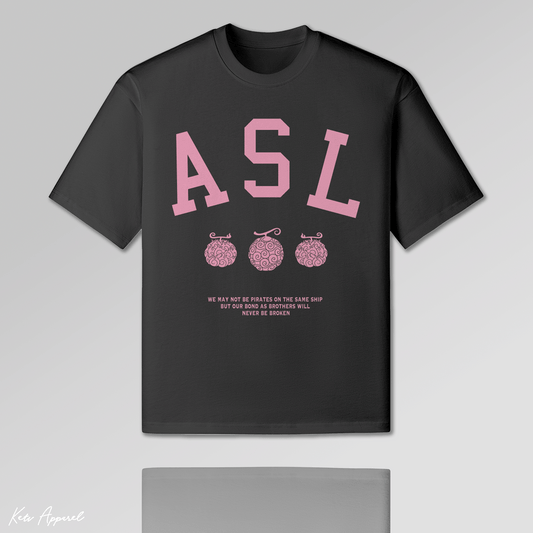 'Brothers at Sea' ASL Oversized Tee