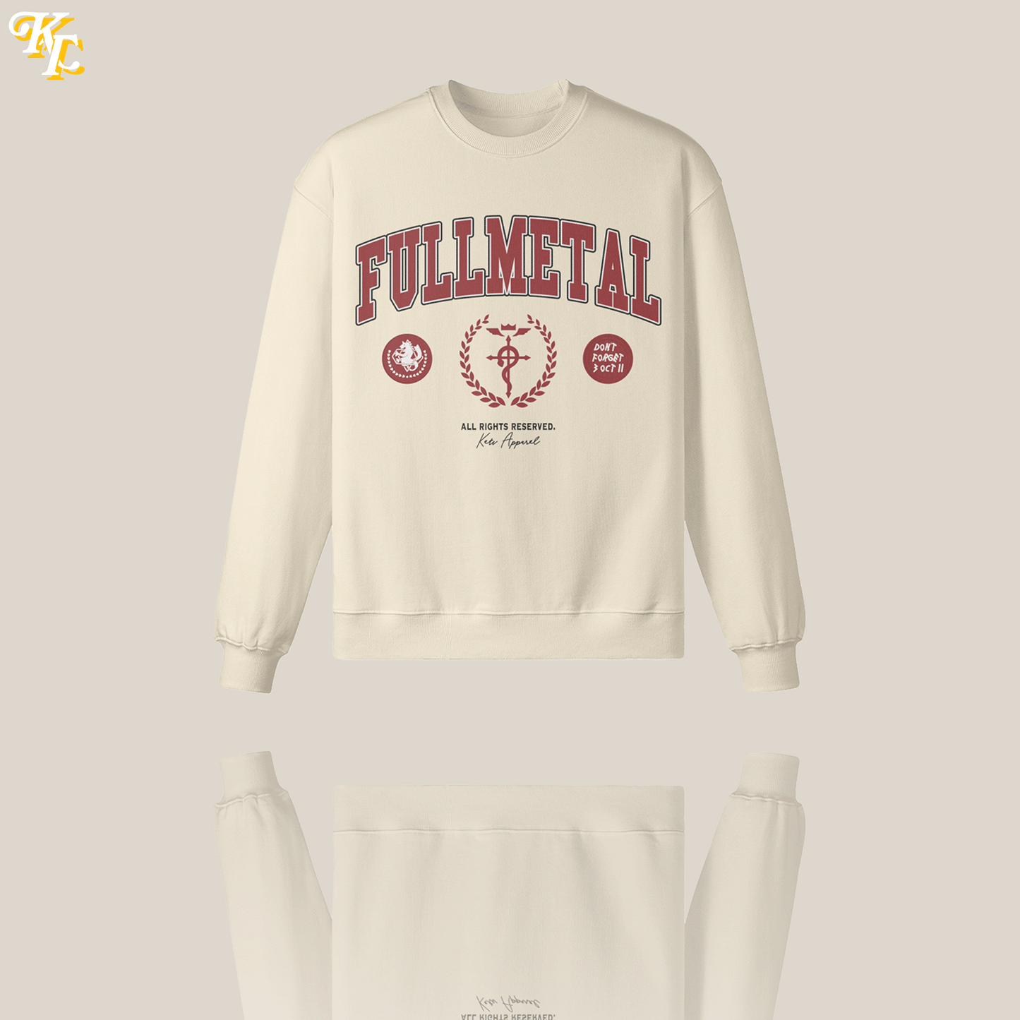 'Fullmetal' Varsity Oversized Sweatshirt