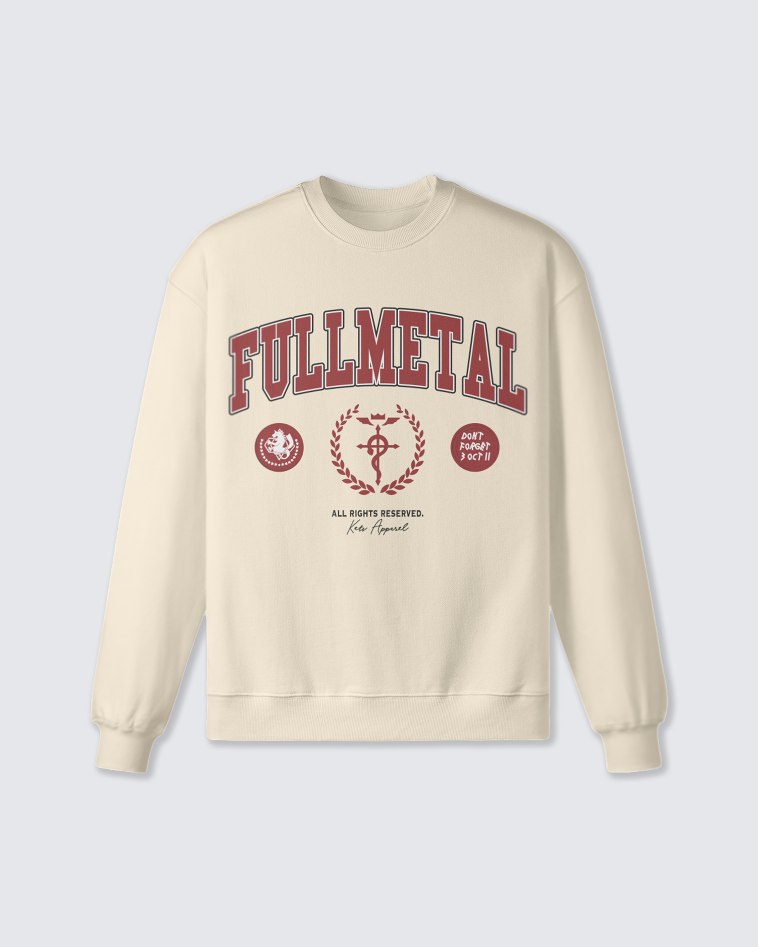 'Fullmetal' Varsity Oversized Sweatshirt