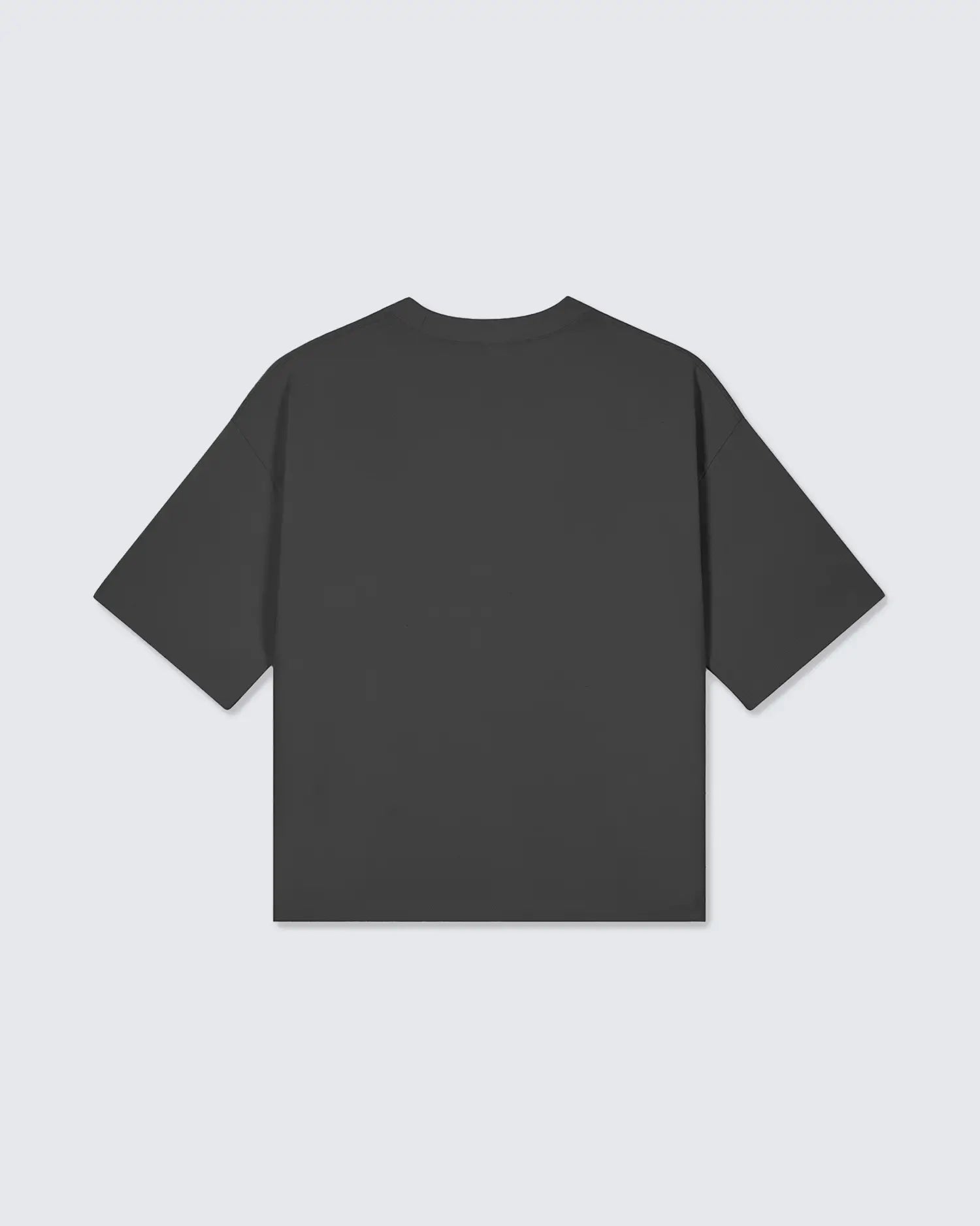 Black t-shirt on a light gray background option1_black