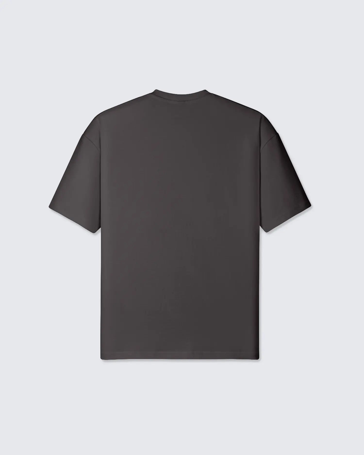 Dark gray t-shirt on a light gray background option1_dark-gray