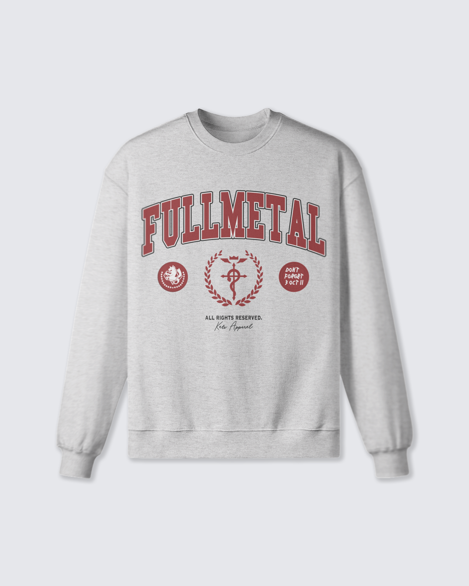'Fullmetal' Varsity Oversized Sweatshirt