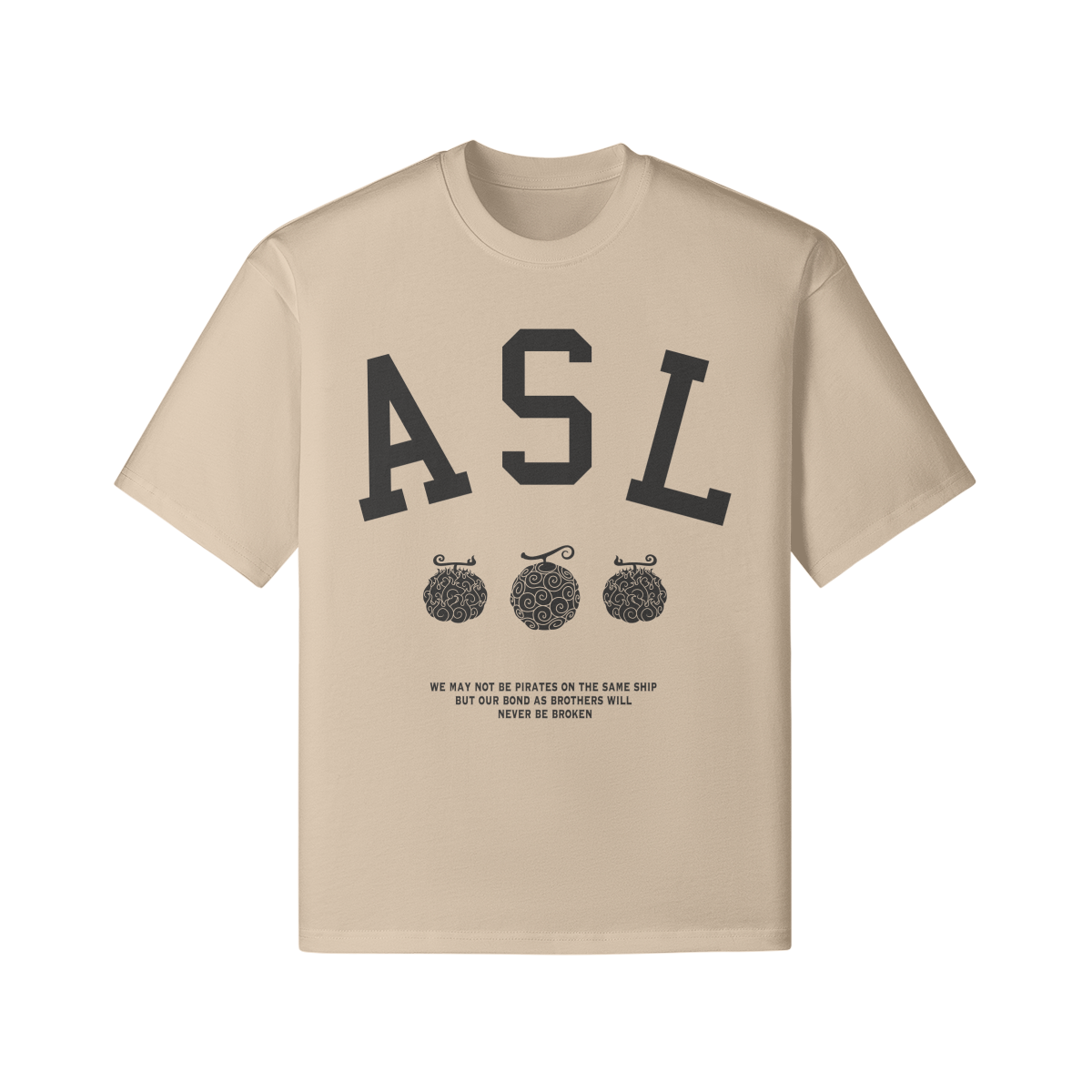 'Brothers at Sea' ASL Oversized Tee