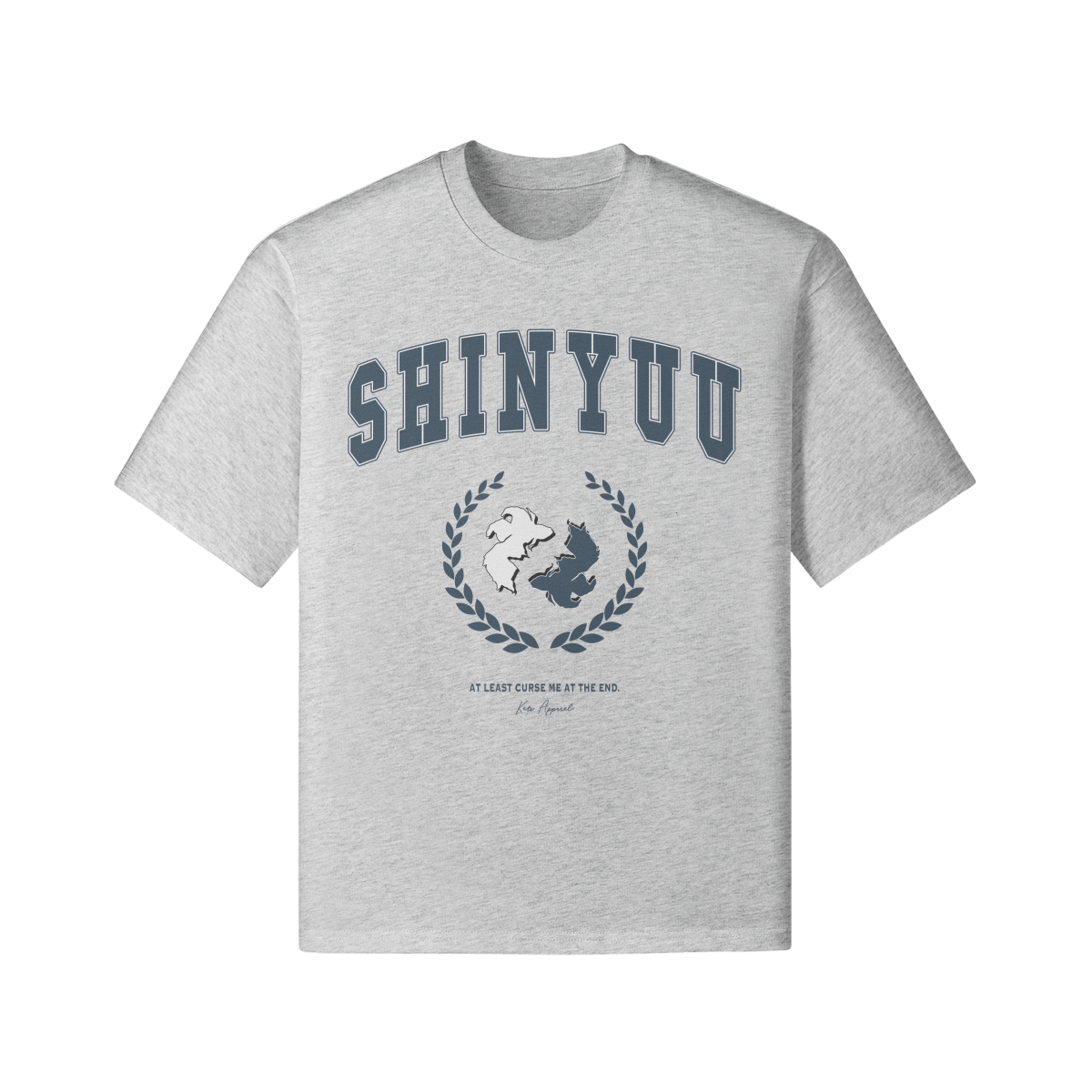 'SHINYUU' Oversized Varsity Tee