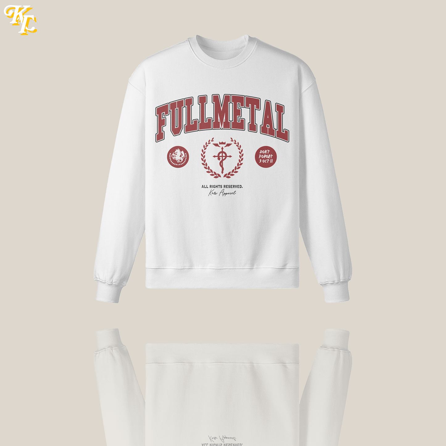 'Fullmetal' Varsity Oversized Sweatshirt