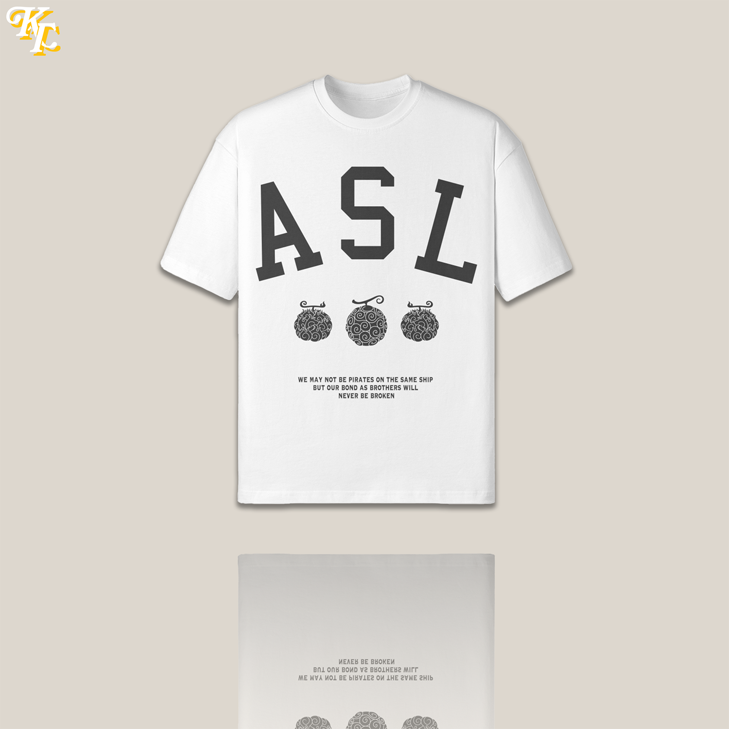 'Brothers at Sea' ASL Oversized Tee