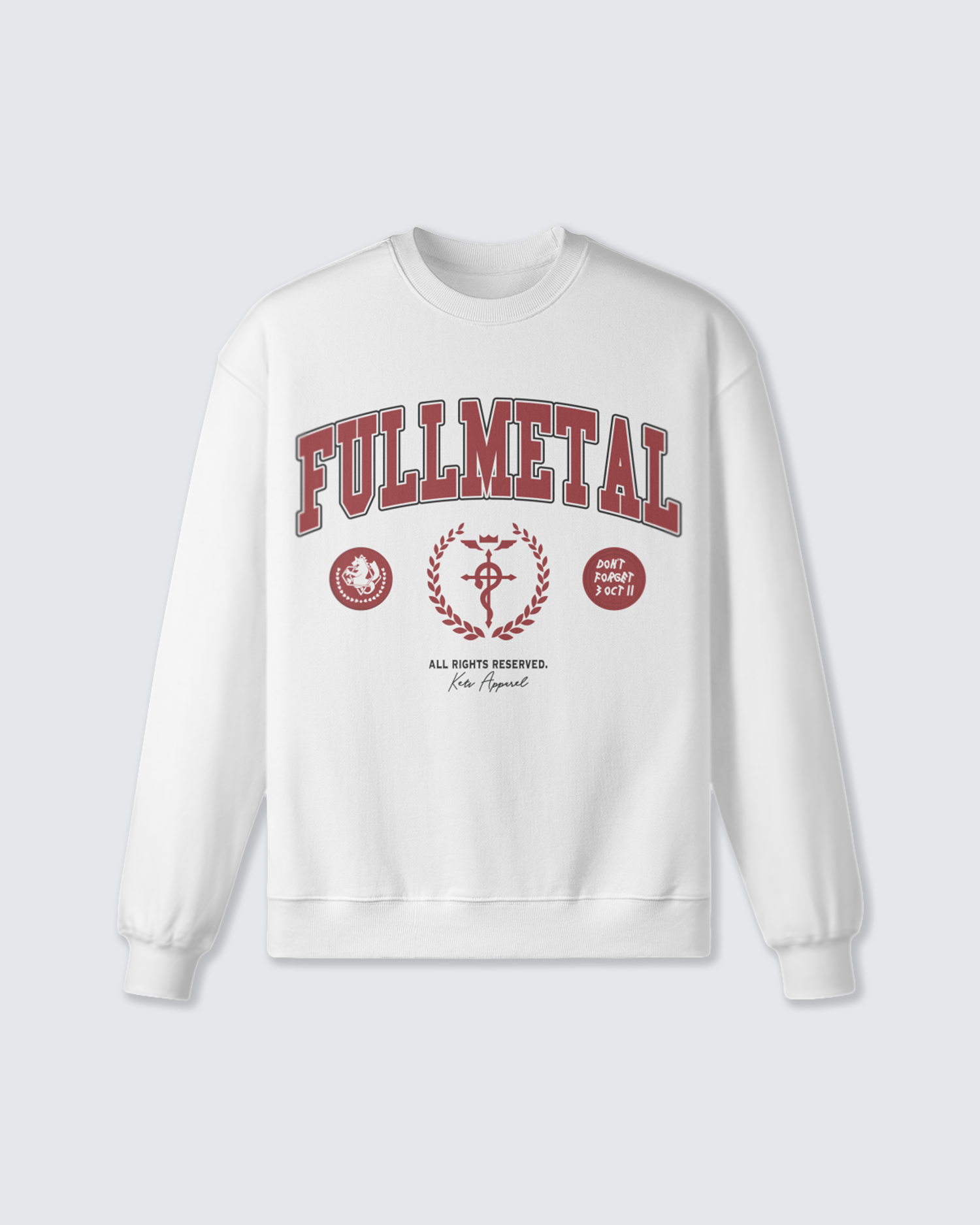 'Fullmetal' Varsity Oversized Sweatshirt