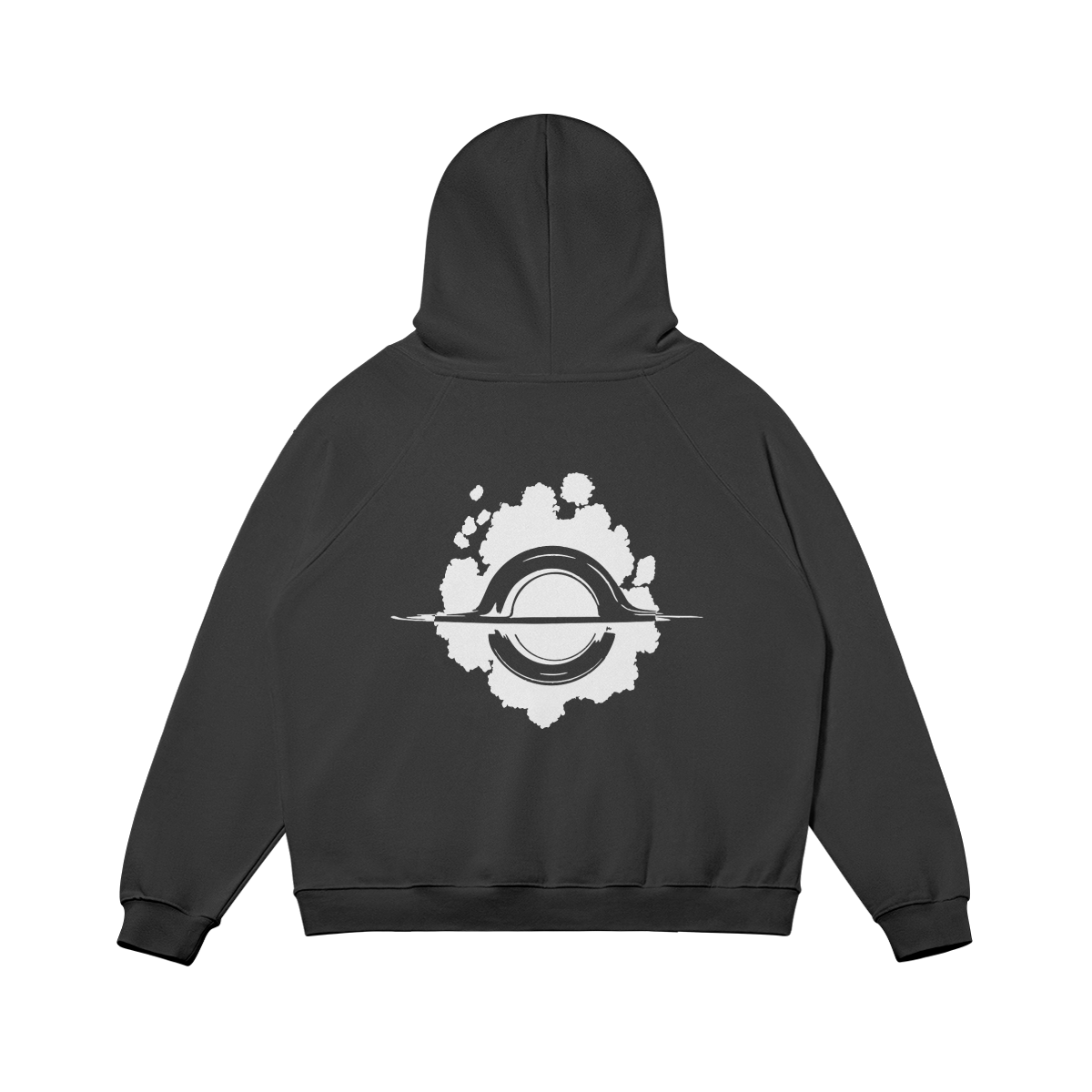 Unlimited Void Heavyweight Oversized Hoodie Back, Black - JuJutsu Kaisen Inspired- KETI APPAREL