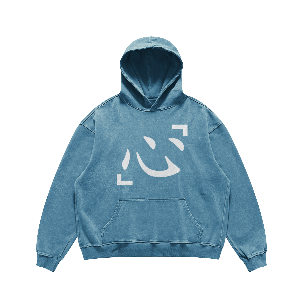 'Heart' (Kokoro) Washed Hoodie